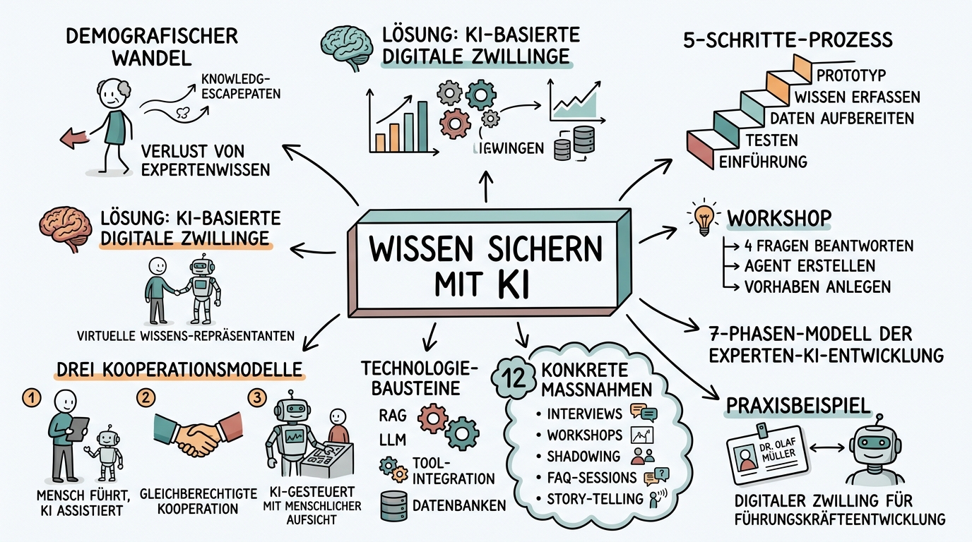 KI-gestützter Wissenstransfer, Sketchnote